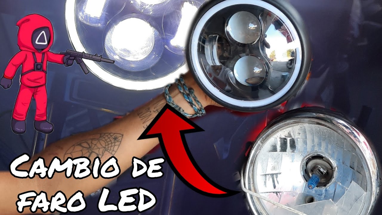 Cambio de Faro luz Led a Suzuki