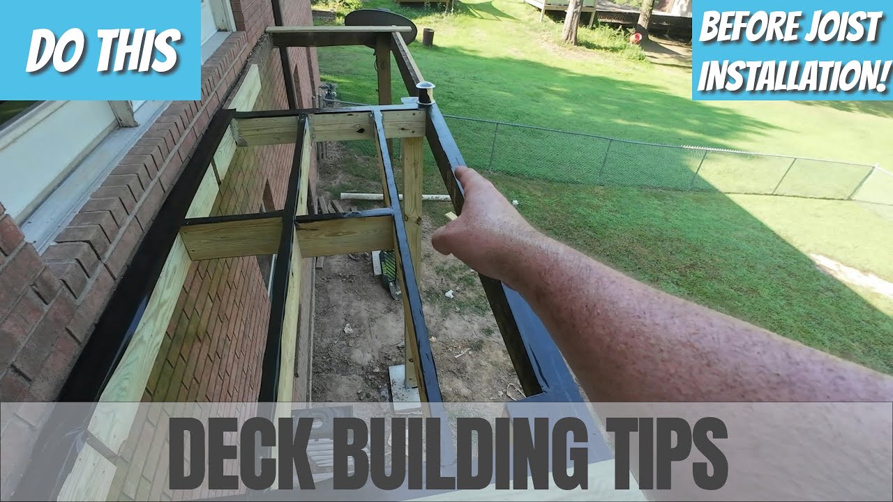 Deck Joist Install Tip - THE EASY WAY!!!