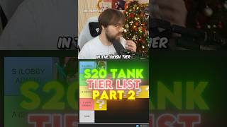 S20 🛡️TANK 🛡️ TIER LIST Part 2 #Overwatch2 #gaming #overwatch