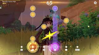 (4K) Blossoms of Summer Night - Genshin Impact Rhythm
