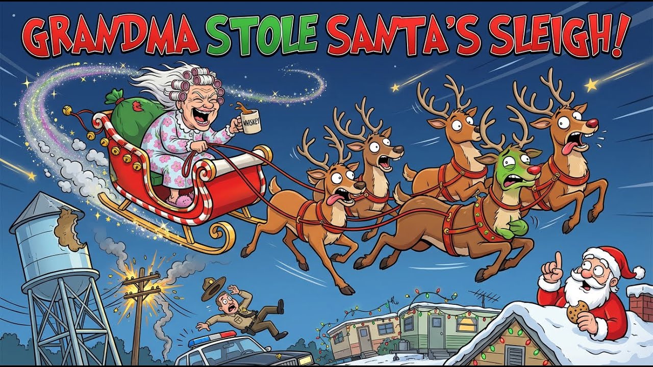 Grandma Stole Santa’s Sleigh - Funny Bluegrass Christmas Song 🛷💨