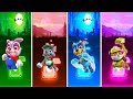 PAW Patrol Marshall 🆚 Chase 🆚️ Rubble 🆚️ Zuma 🎶 Tiles Hop EDM Rush 1