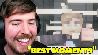 Mrbeast Best Moments In Minecraft! (Technoblade And Mrbeast Crew Too)