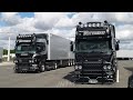 Transports bottreau  minifilm company  scania 4 and open pipe 