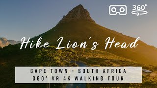 Lion's Head, Cape Town, Hike  South Africa  360° VR 4K Tour with best of Deep House Music