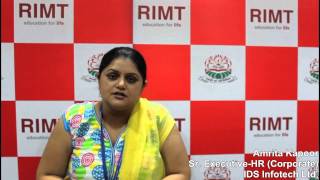 IDS Infotech Ltd. HR (Corporate) shares her views