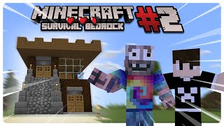 MARI MEMBUAT RUMAH - MINECRAFT SURVIVAL BEDROCK #2 #minecraft #minecraftsurvival