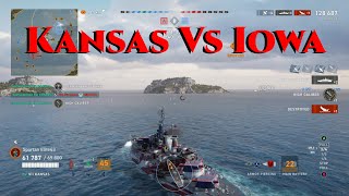 Kansas Vs Iowa! (World of Warships Legends)