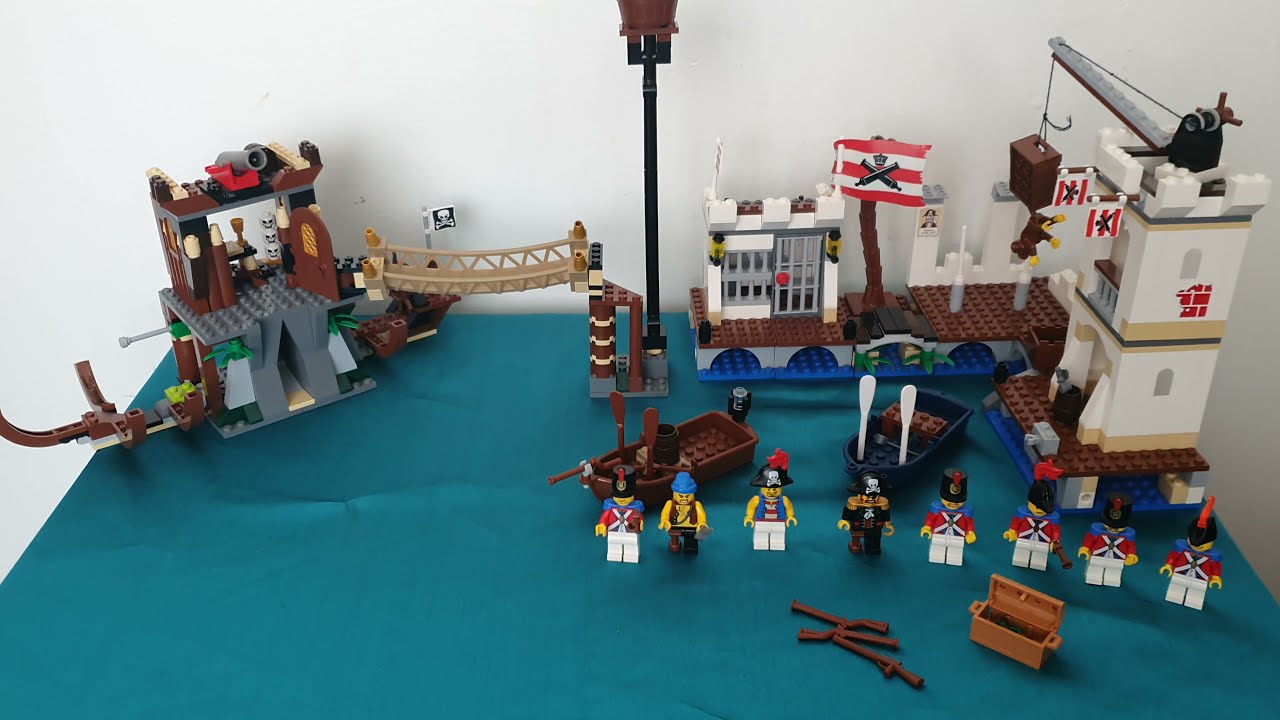 Lego 6242 Pirates Soldiers Fort & Pirates  Shipwreck Hideout (6253) RARE
