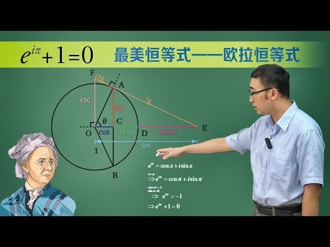 最美的数学公式是哪个？自然数是如何拓展出复数的？李永乐老师讲欧拉公式