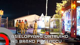 Azc in Eindhoven ontruimd na brand, vluchtelingen op straat
