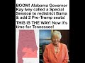 Text says Alabama redistricting aims to add Republican seats and expand majority.