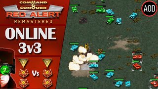 Command and Conquer Remastered: Red Alert - 3v3 Online Multiplayer Match