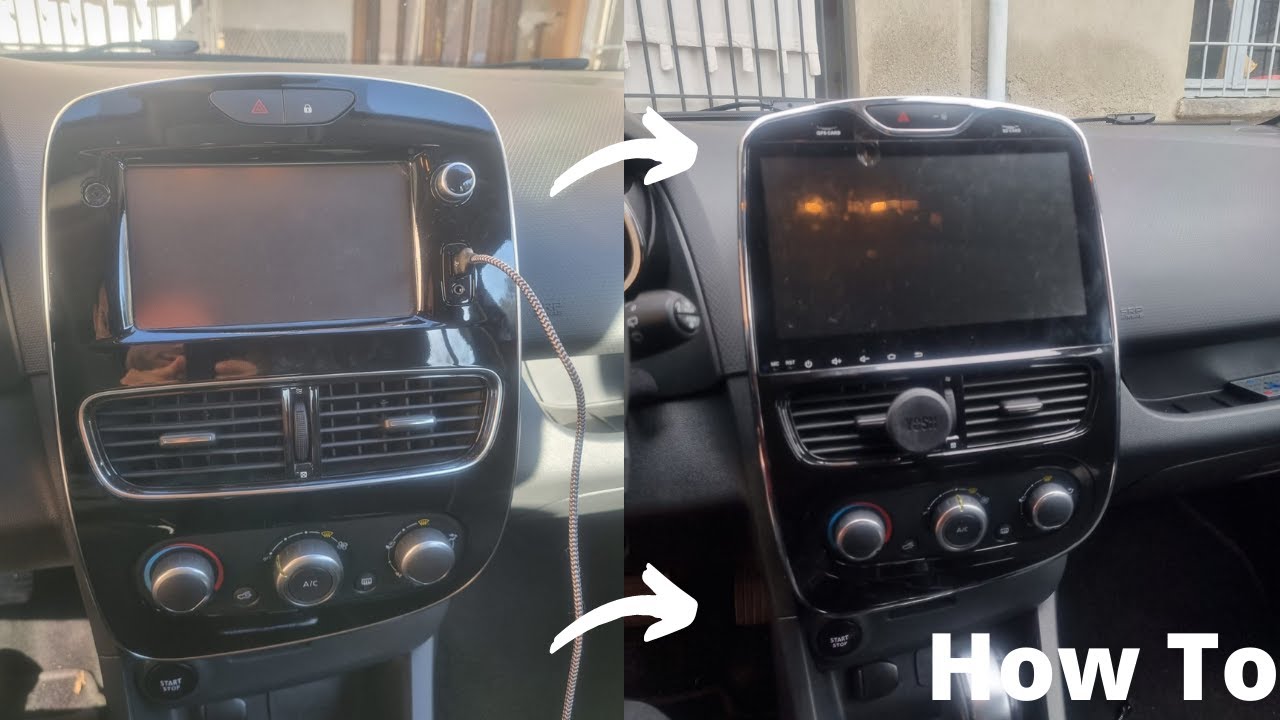 How to change the car radio of the Clio IV - YouTube