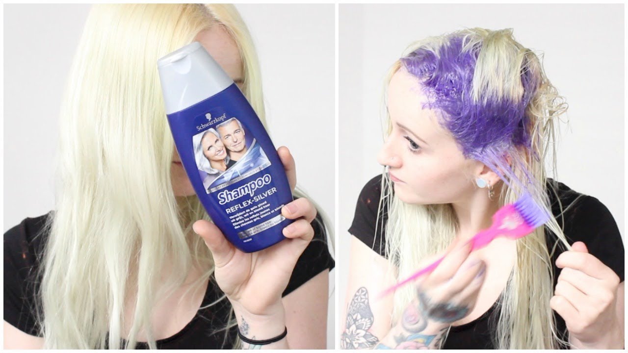 Purple Shampoo Results Schwarzkopf Reflex Silver Youtube Hair Color Shampoo Purple Shampoo Blonde Hair Care [ 720 x 1280 Pixel ]