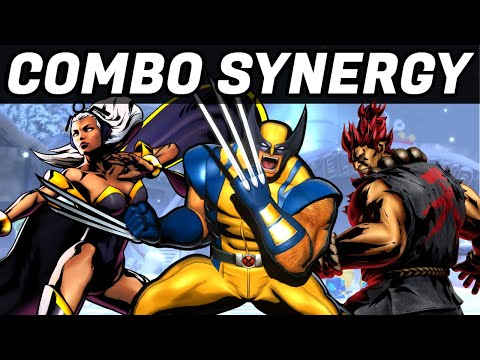 TEAM WOLVERINE/STORM/AKUMA COMBOS! (UMVC3)