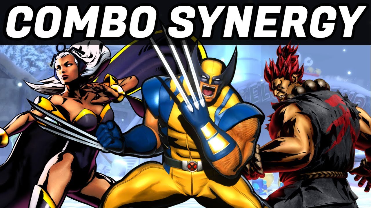 TEAM WOLVERINE/STORM/AKUMA COMBOS! (UMVC3)