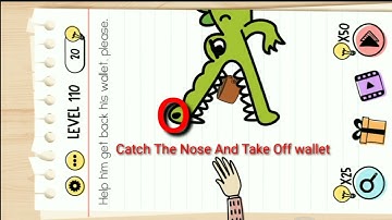 Brain Test Level 110 || Help Him Get Back His Wallet, Please.