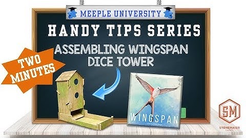 Wingspan Board Game – How to Assemble Wingspan Dice Tower (DON