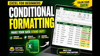 Conditional Formatting in Excel | Highlight, Data Bars & Color Scales | Beginner Tutorial