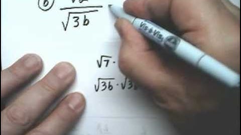 Square and Cube Roots 4 Rationalize Denominator - Tutor Algebra