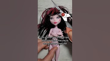 Customize rare G1 Draculaura 💗 #doll #ooak #monsterhigh #barbie #diy #diycrafts
