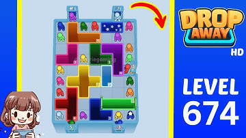 Drop Away Level 674 Solution Walkthrough