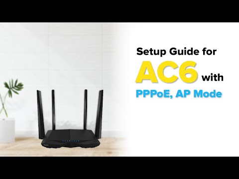 Tenda AC6 Unboxing and Configuration Video with PPPoE & AP Mode