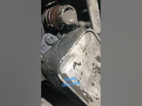 faulty oil cooler - YouTube