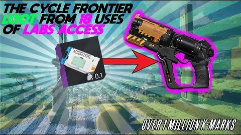 Loot from 18 Uses of the Labs Access Keycard Loot Room in Pinnacle Labs - The Cycle Frontier