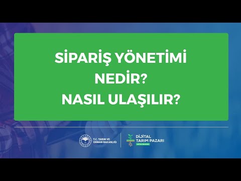 Video: Sipariş giriş yönetimi nedir?