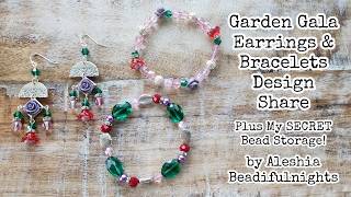 Garden Gala Earrings and Bracelets Design Share | Plus my SECRET Bead Storage! screenshot 4