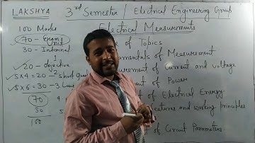 Electrical Measurement ( 3rd SEM ELECTRICAL ) LECT -1