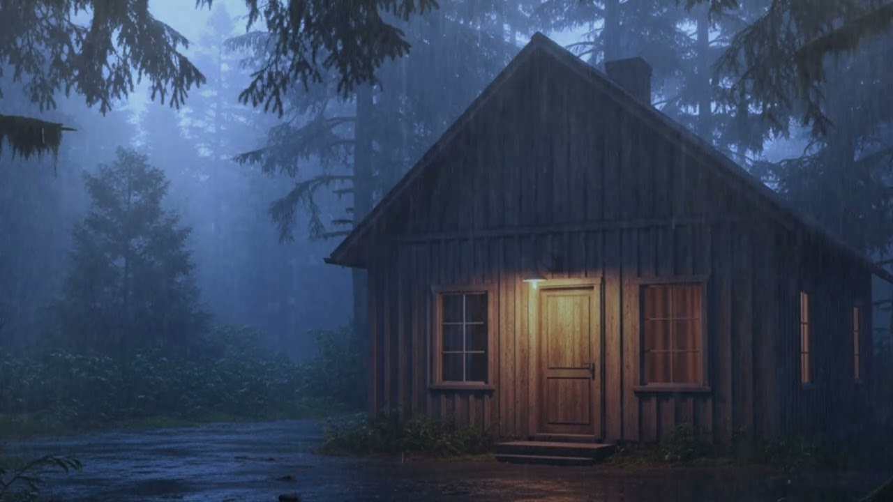 Natural Rain in Forest – White Noise for Babies and Deep Sleep