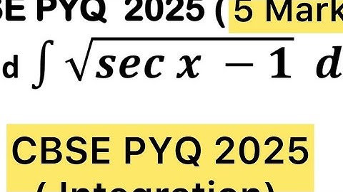 Q) Integration ∫√secx - 1 dx  #class12 #cbse #maths  ##maths #integration #smartclas