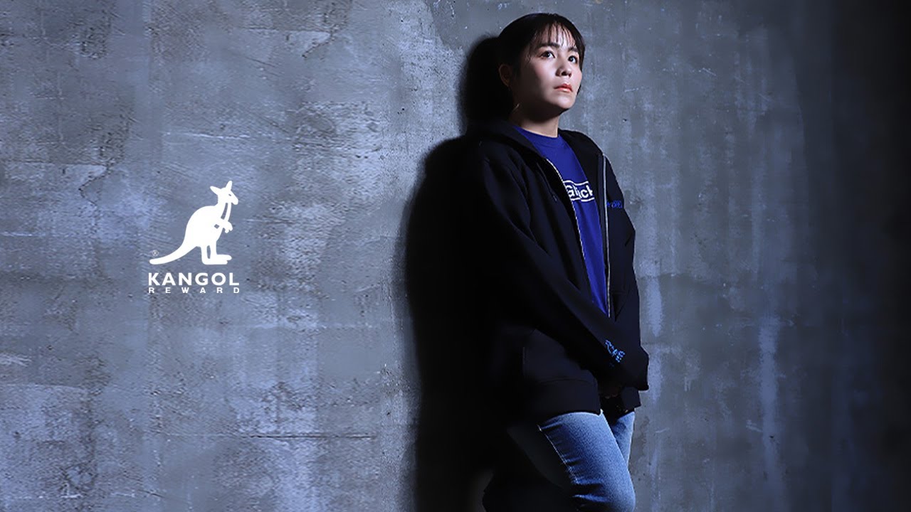 完全受注生産】岩渕真奈×KANGOL REWARDコラボ第2弾！ZIPパーカー