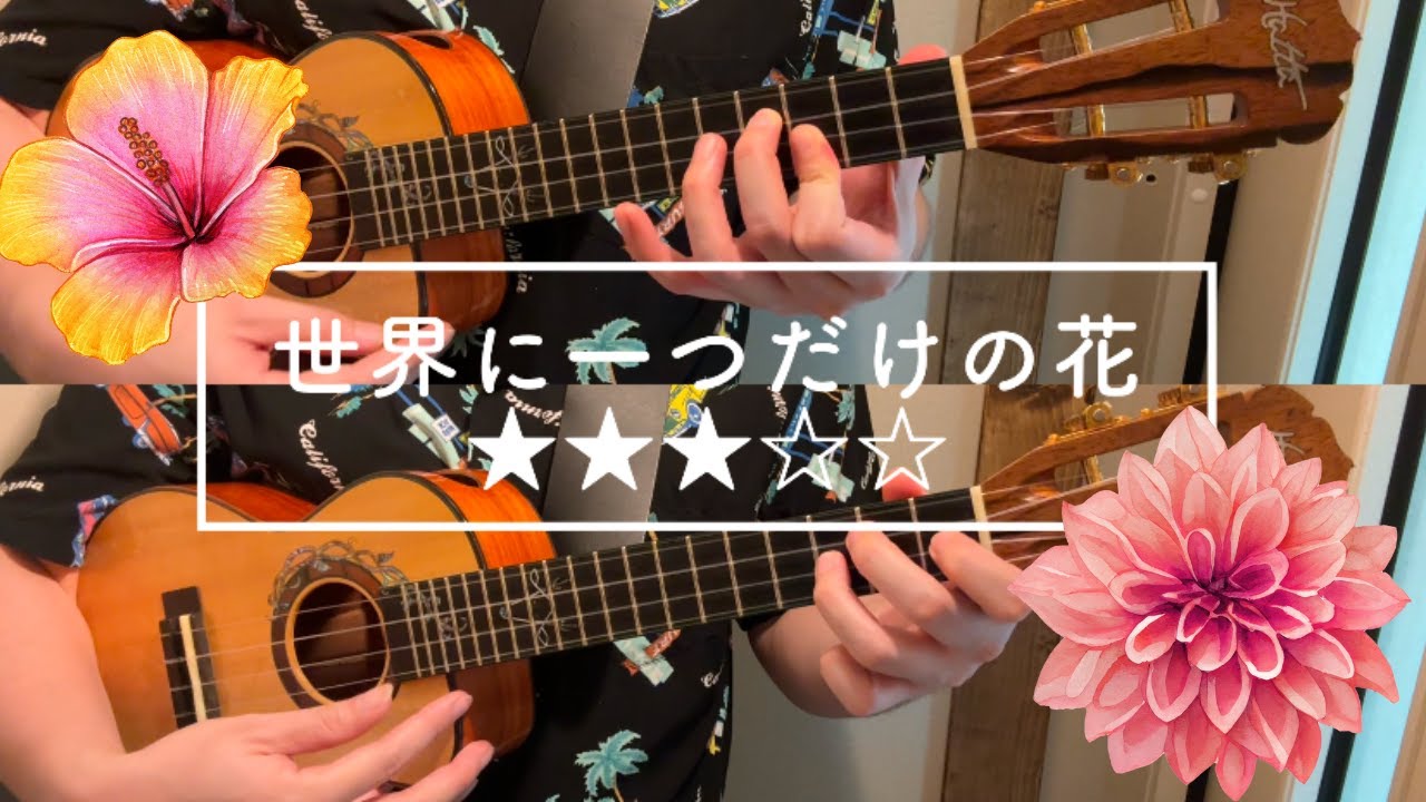 世界に一つだけの花/ウクレレデュオ - YouTube