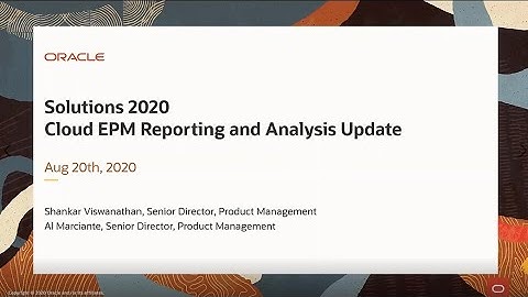 Cloud EPM Reporting and Analysis Update