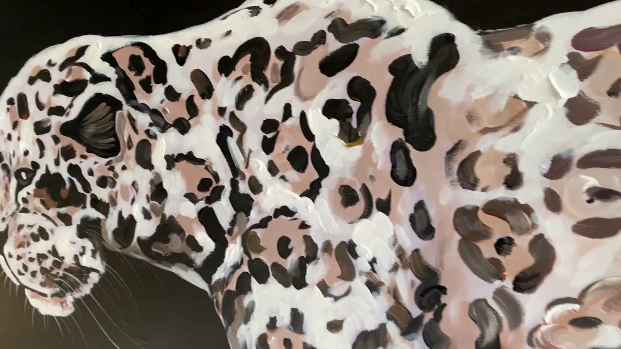 QUADRI MODERNI CON GIAGUARO DIPINTO A MANO