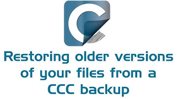 Restoring older versions of your files from a CCC backup