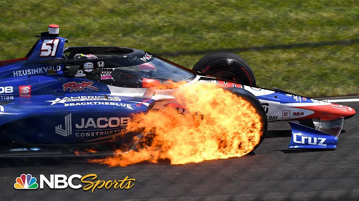 104th Indianapolis 500: James Davison's car engulf...