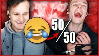 VERBODEN TE LACHEN: 50/50 CHALLENGE! (Ft. JoostSpeeltSpellen)