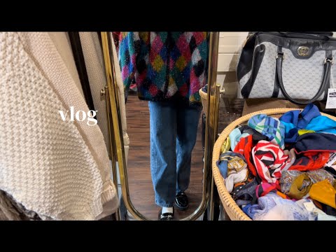 [vlog.]アメリカのヴィンテージショップ巡り。80年代,90年代の服を買う。