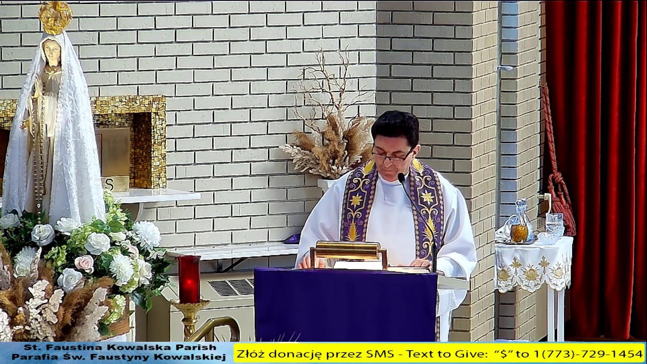 9:00am Niedziela 3 Niedziela Wielkiego Postu Msza Sw. w par. Sw. Faustyny (Rekolekcje) 03/08/2026