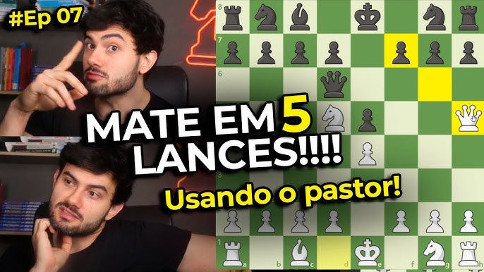 Xeque-mate em 4 lances: Xeque do Pastor  Olá meus alunis, todos bem! Em  nossa aula de xadrez desta semana iremos aprender e desenvolver o xeque-mate  em quatro lances, também conhecido como