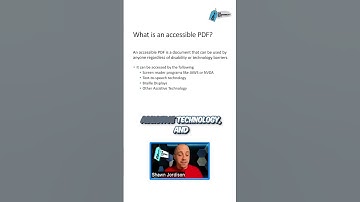 What is an accessible PDF? #pdfaccessibility #accessibilitymatters