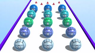 Ball Merge 2048 👩‍❤️‍💋‍👩🎱🐣 MAX LEVELS!! All Levels Gameplay Android, iOS NEW UPDATE screenshot 3