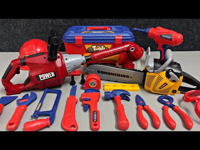 Toy ASMR】究極の工具＆チェーンソー開封 🛠️ Builder Tool