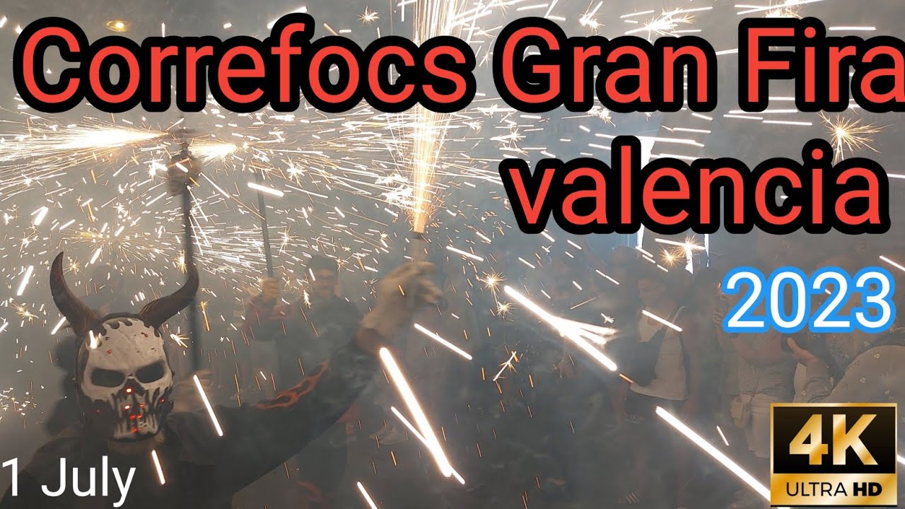 Correfocs de la Gran Fira valencia 2023 4K, 