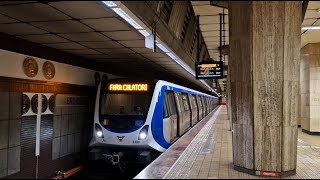 București: Rama de metrou CAF Inneo Bucharest BM3 1309-2309 "Jiu" tranzitând stația Eroilor 1
